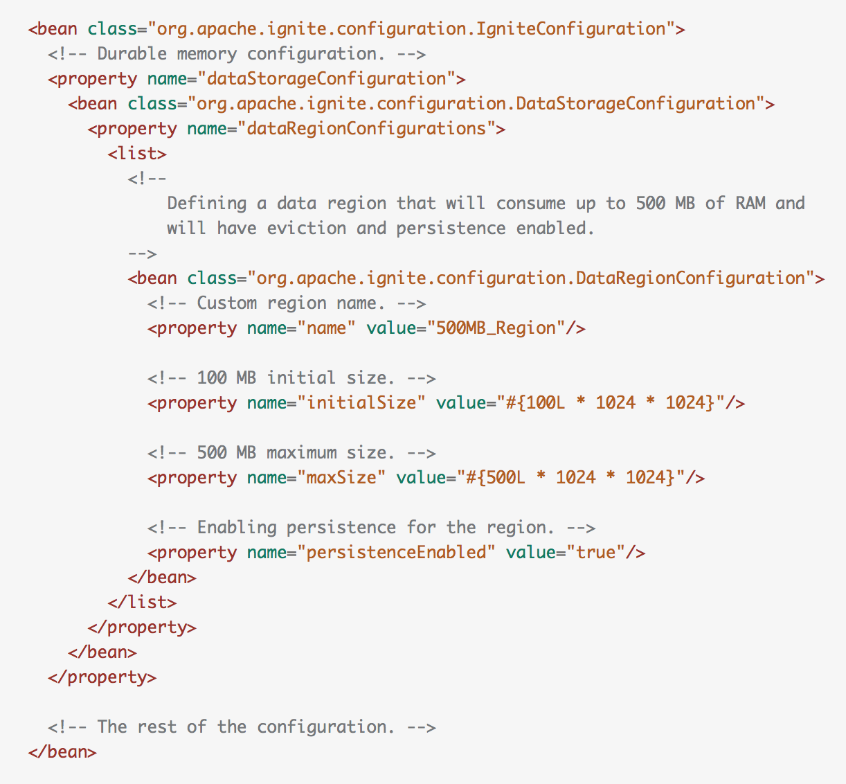 Persistence Configuration